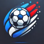 Logo stylisé de football pour les pronostics de la Ligue 1 avec une approche statistique sur CotesGagnantes.fr, plateforme de paris sportifs.