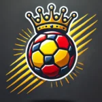 Logo stylisé de football pour les pronostics de LaLiga avec une approche statistique sur CotesGagnantes.fr, plateforme de paris sportifs.